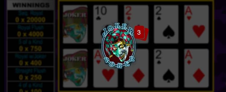 Joker Poker (3 hands)